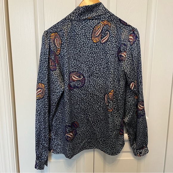 🎉Host Pick🎉 Vintage Nicola Button Down High Collard 80’s Styled Shirt size 6 - Picture 2 of 10